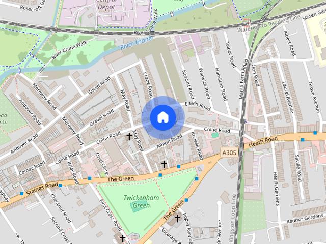 Townhouse for rent in Strawberry Hill, Greater London