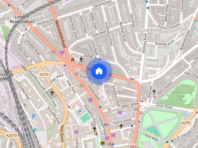 Townhouse for rent in Round Hill, Brighton & Hove