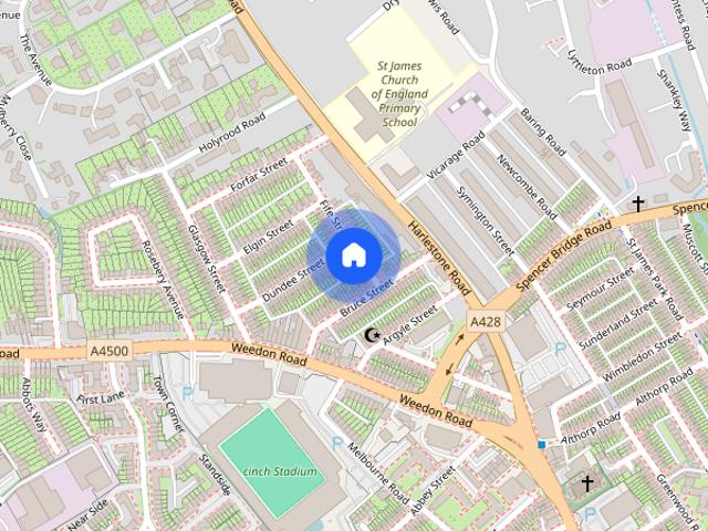 Townhouse for rent in Northampton, Northamptonshire