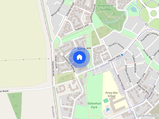 Townhouse for rent in Kingsmead, Shenley Brook End