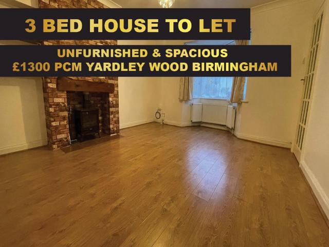 House for rent in Yardley Wood, West Midlands
