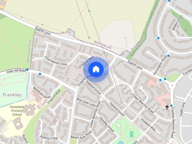 Townhouse for rent in Frankley, West Midlands
