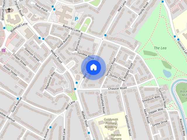 Townhouse for rent in Bloxwich, West Midlands