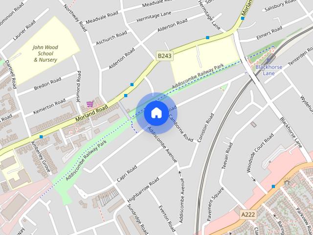 Townhouse for rent in London Borough of Croydon, Addiscombe