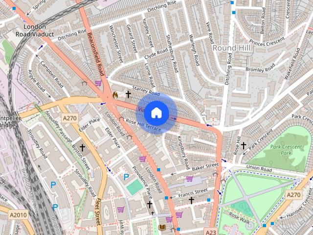 Townhouse for rent in Round Hill, Brighton & Hove