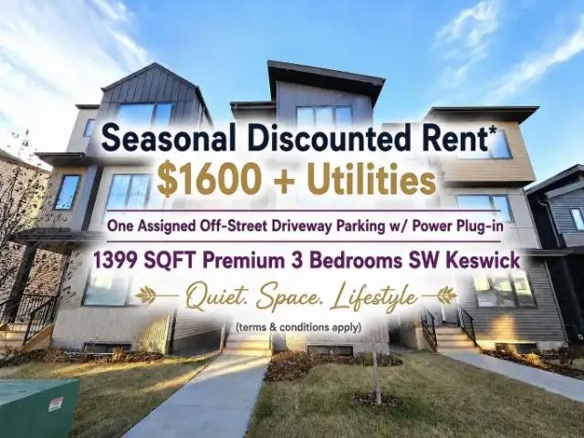 Townhouse for rent in Wedgewood, Alberta