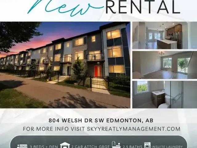 Townhouse for rent in Wedgewood, Alberta