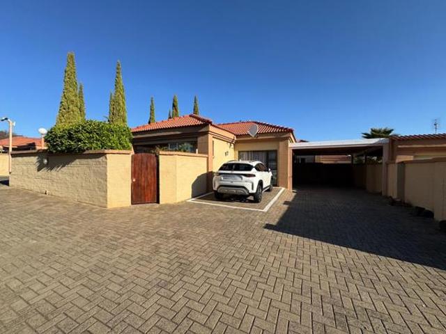 Townhouse for rent in Bloemfontein, Free State