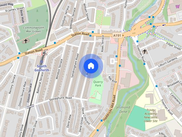 Townhouse for rent in South Gosforth, Tyne And Wear
