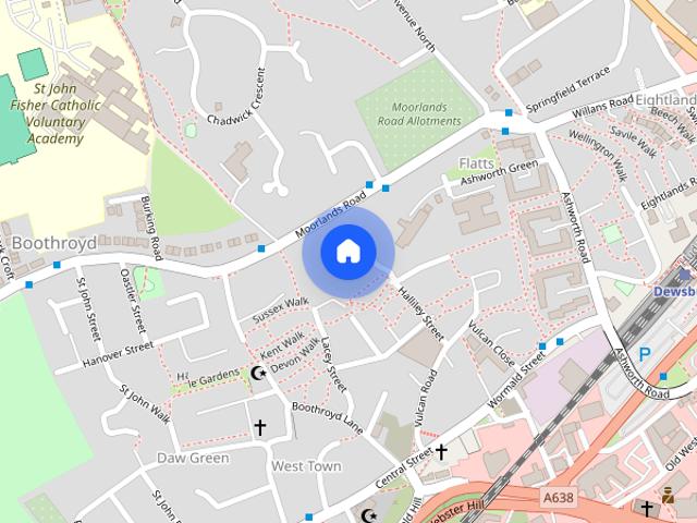 Townhouse for rent in Dewsbury, West Yorkshire
