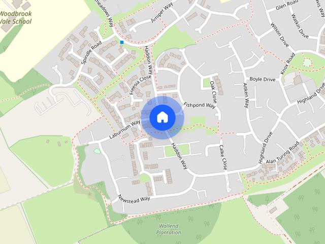 Townhouse for rent in Elmfield, Leicestershire