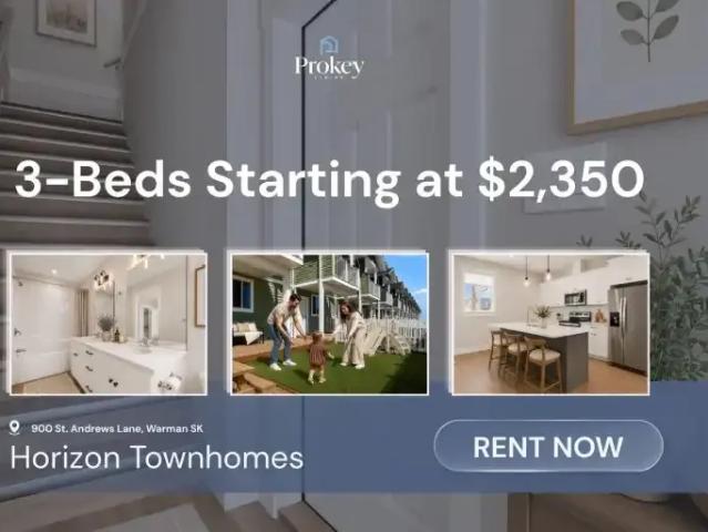 Townhouse for rent in Warman, Saskatchewan