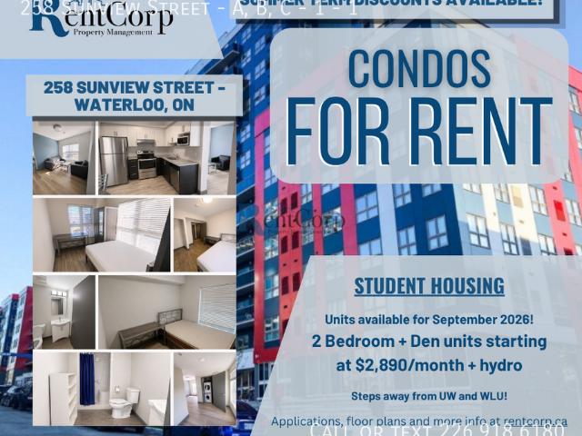 Townhouse for rent in Waterloo