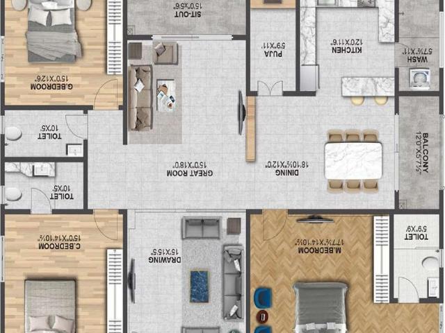 Flat for sale in Bhagya Nagar Colony, Hydershakote