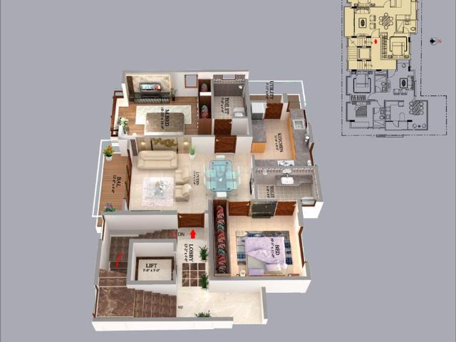 Flat for sale in Bangalore North, Cox Town - Bangalore