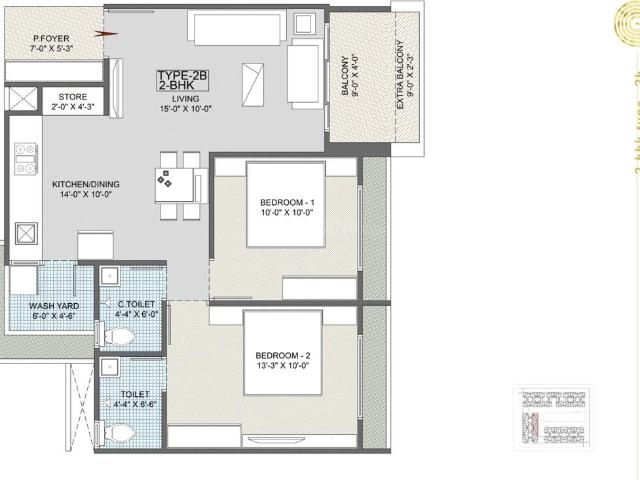 Flat for sale in Gota, Gujarat