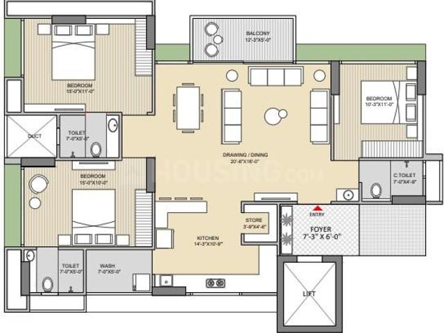 Flat for sale in Gota, Gujarat