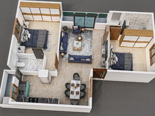 Flat for sale in Bangalore South, Cox Town - Bangalore