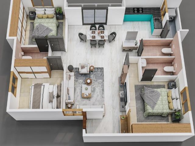 Flat for sale in Bangalore South, Cox Town - Bangalore