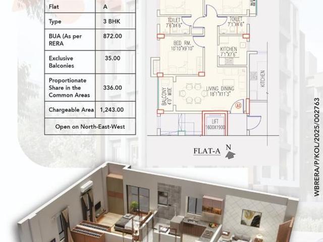 Flat for sale in Calcutta, West Bengal