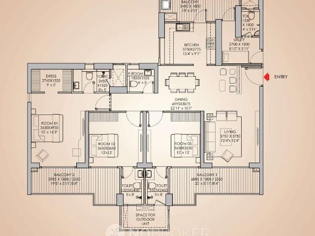 Flat for sale in Hariana