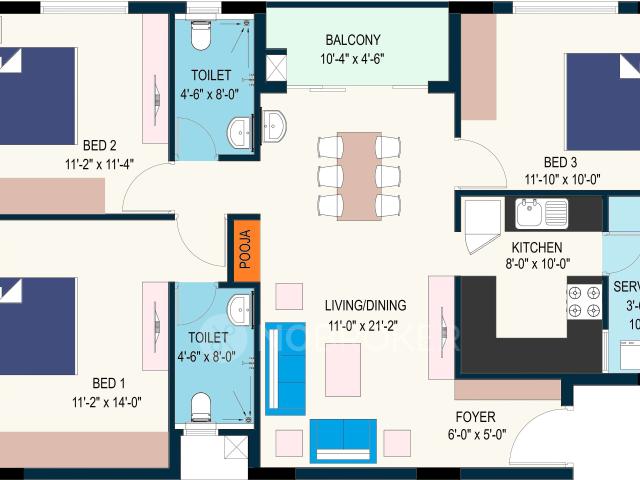 Flat for sale in Kodambakkam, Tamil Nadu