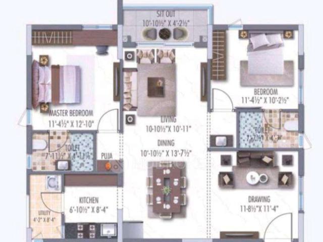 Flat for rent in Ranga Reddy, Telangana