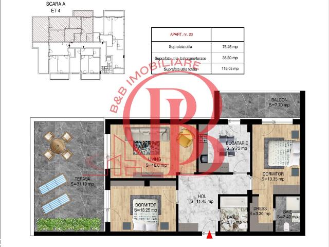 Apartament vânzări în Romani