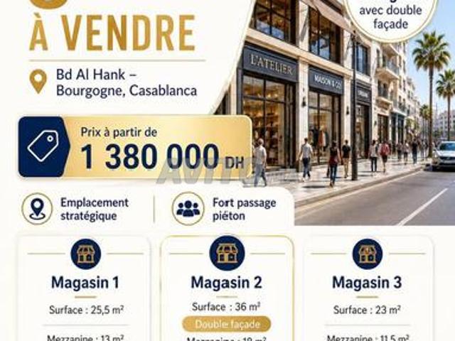 Local commercial vente à Anfa, Gharb-Chrarda-Beni Hssen