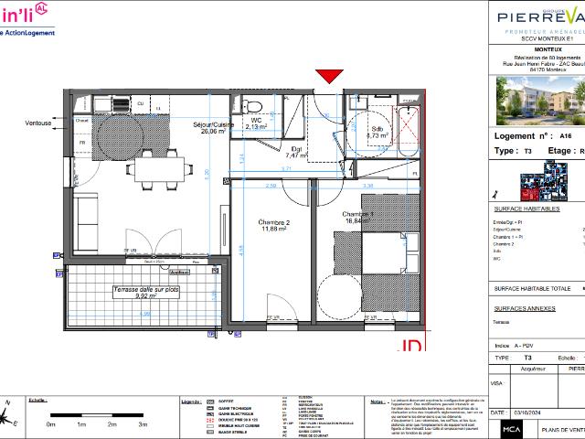 Appartement location à Carpentras, Monteux