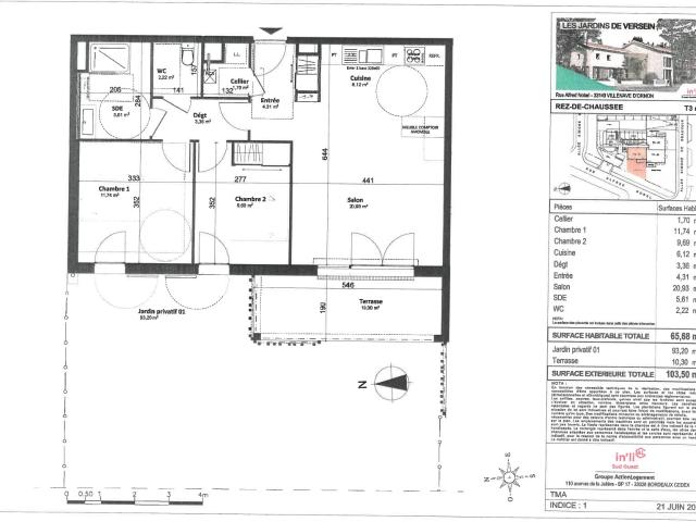 Appartement location à Bordeaux, Villenave-d'ornon