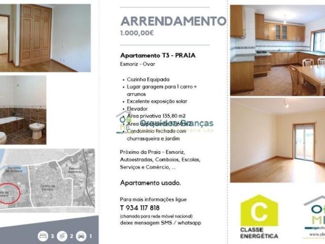 Apartamento alugar em Matosinhos de Baixo, Ovar
