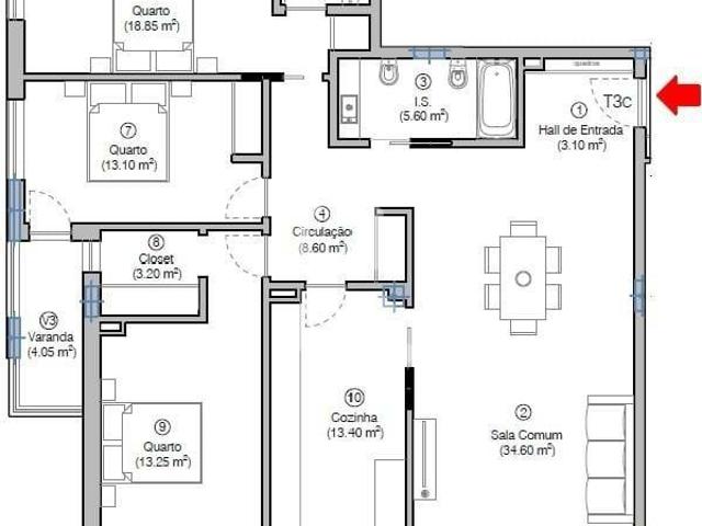 Apartamento venda em Figueira Da Foz, Coimbra