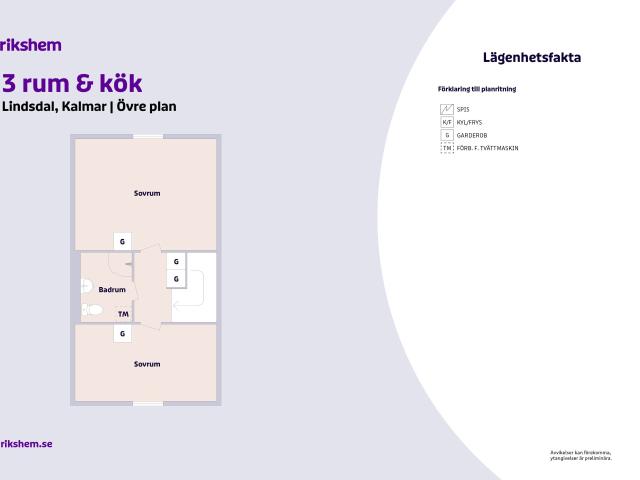 Lägenhet hyra i Lindsdal, Kalmar