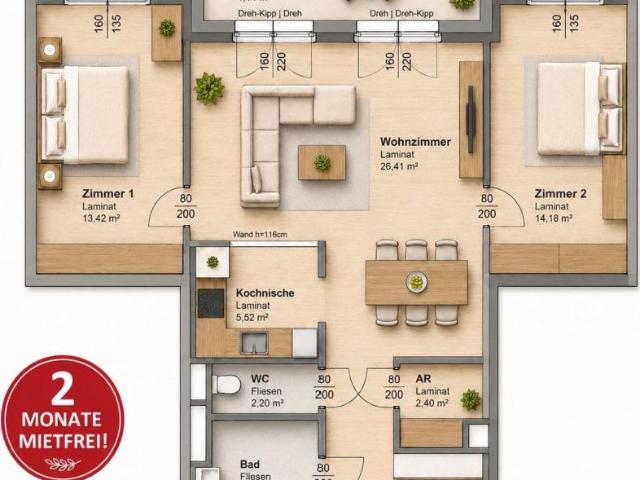 Wohnung mieten in Eggenberg, Gersdorf-Feistritz