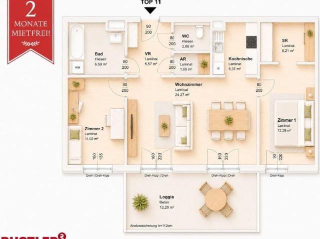 Wohnung mieten in Eggenberg, Gersdorf-Feistritz