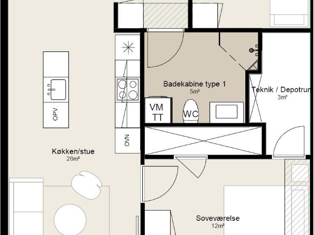 Lejlighed til leje i Silkeborg, Århus