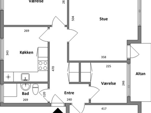 Lejlighed til leje i Holstebro, Århus