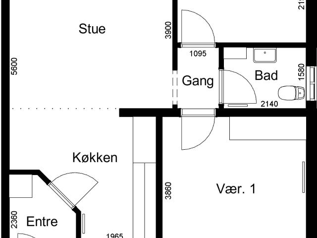 Lejlighed til leje i Roslev, Århus