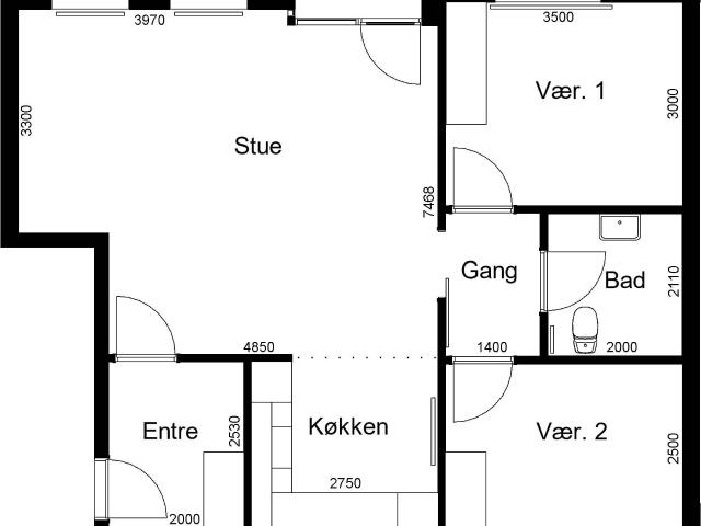 Lejlighed til leje i Roslev, Århus