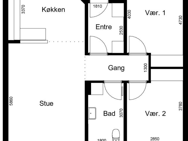 Lejlighed til leje i Roslev, Århus