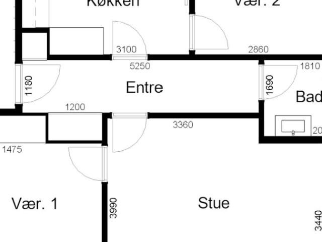 Lejlighed til leje i Skjern, Århus