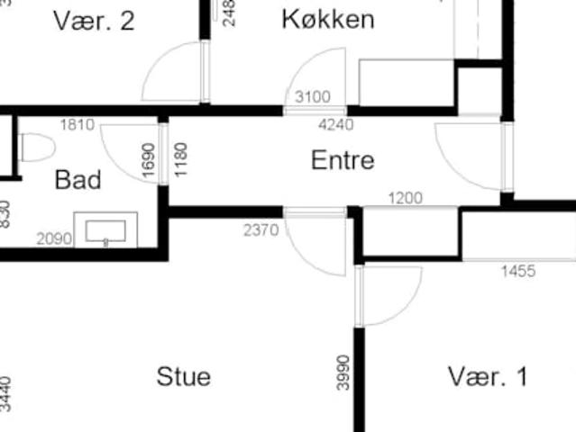 Lejlighed til leje i Skjern, Århus