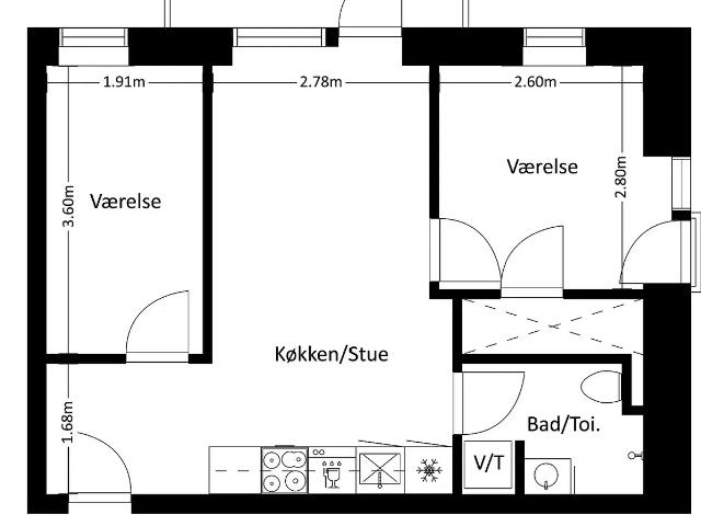Lejlighed til leje i Tranbjerg J, Århus