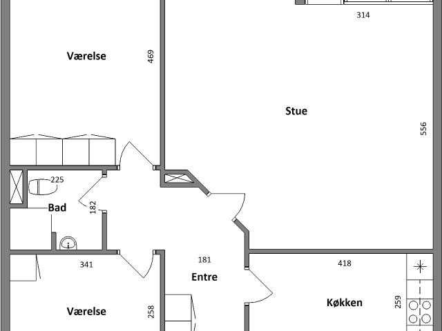 Lejlighed til leje i Vejle, Skjern