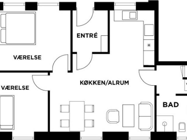 Lejlighed til leje i Ikast, Århus