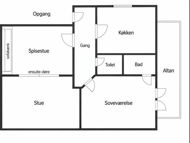 Lejlighed til leje i Valby, København