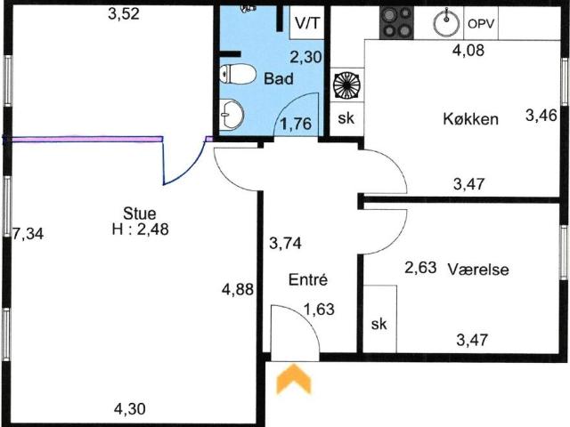 Lejlighed til leje i Bramming, Esbjerg
