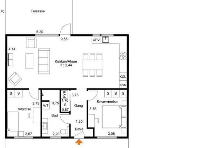 Villa til leje i Hornsyld, Århus