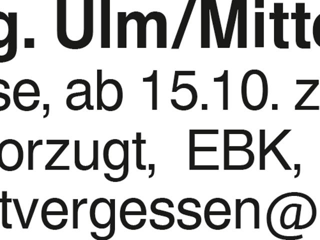 Wohnung mieten in Gögglingen-Donaustetten, Ulm